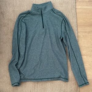 Lululemon Men’s Forest Green Quarter-Zip Pullover